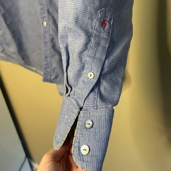 Robert Graham Flip Cuff Embroidered Button Down - Picture 2 of 16